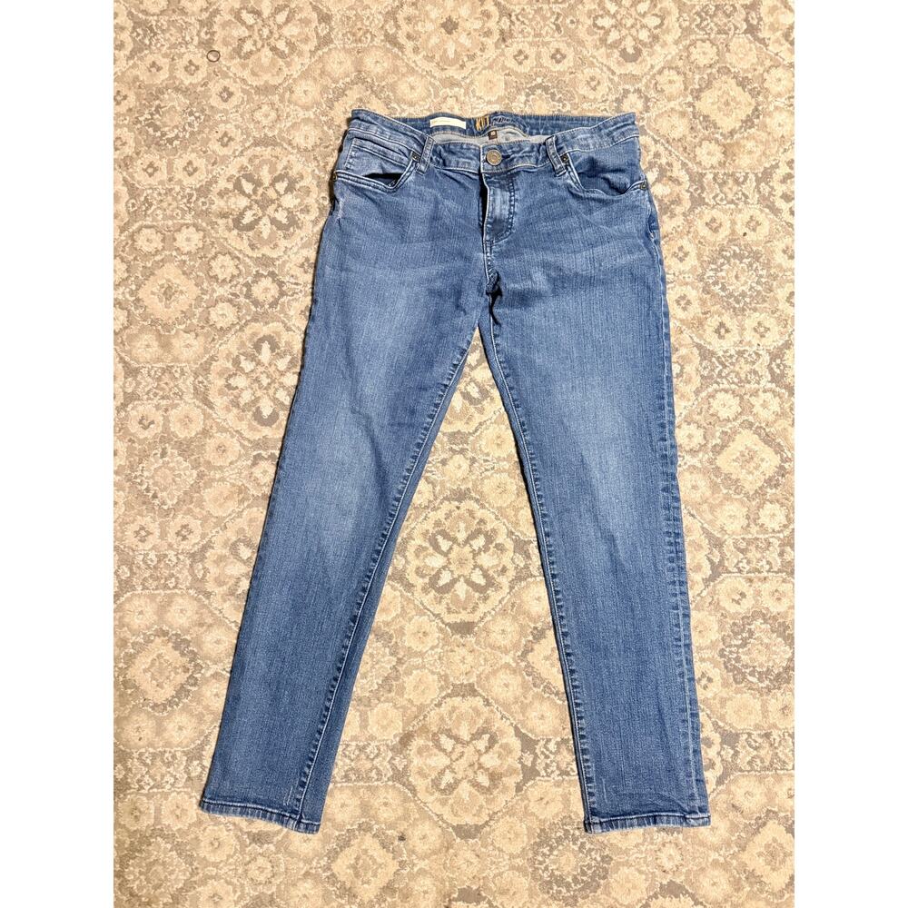Kut From The Kloth Katy Boyfriend Jean W 10 Mid Rise Stretch Slim Straight Denim